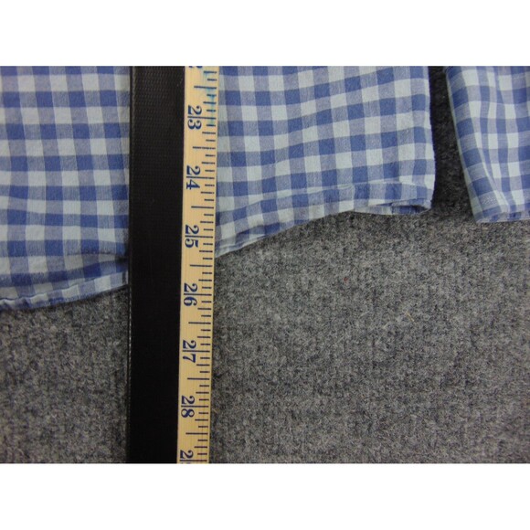 Nordstrom Shirt Mens 2XL Trim Fit Gray White Check Long Sleeve - Picture 6 of 9